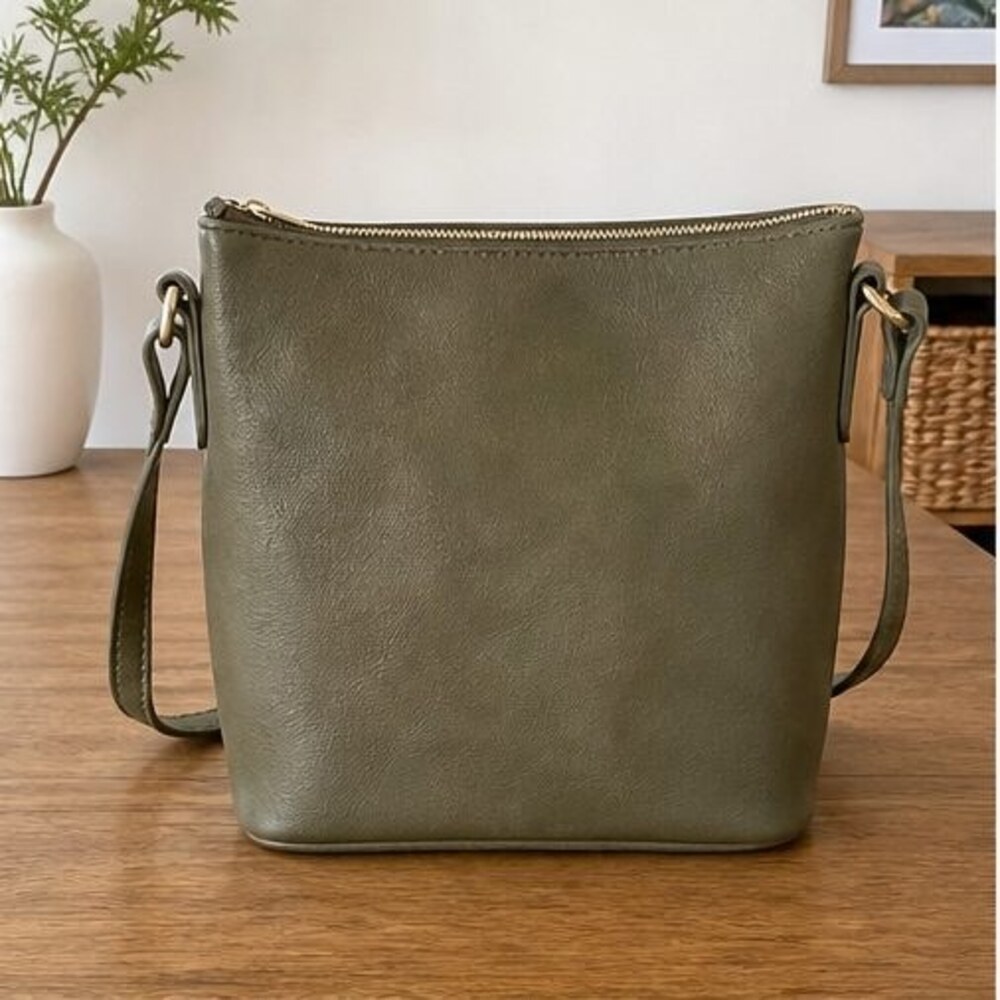 Forest Saffiano Crossbody Bag